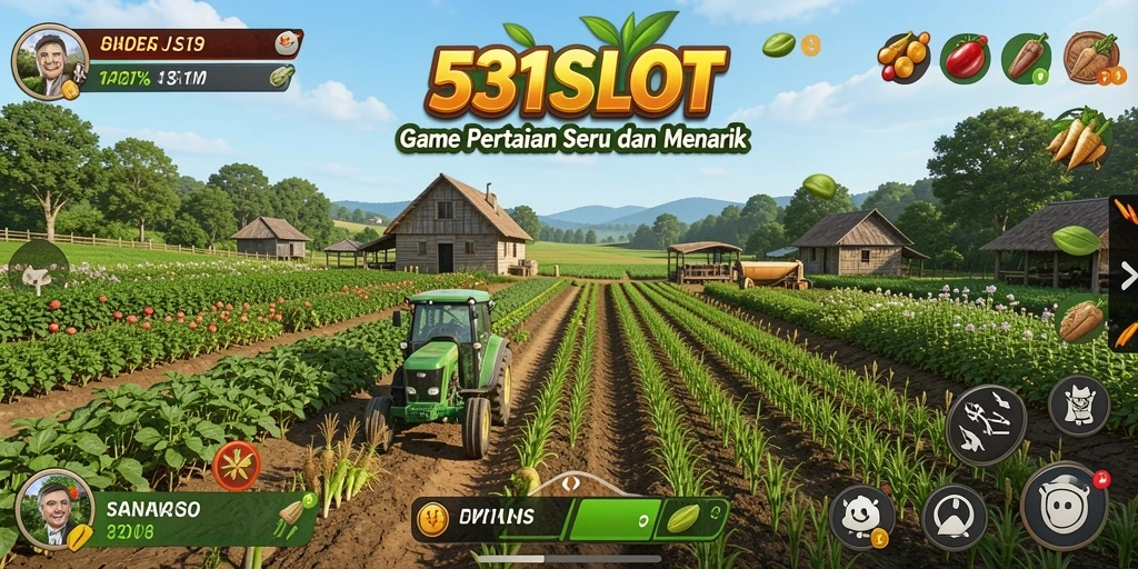 Tangkapan layar utama dari gameplay pertanian yang menarik dalam 531SLOT.