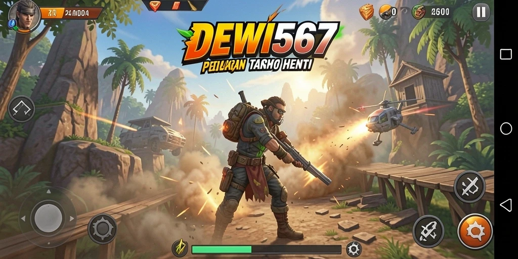 Menampilkan aksi seru dalam gameplay DEWI567.