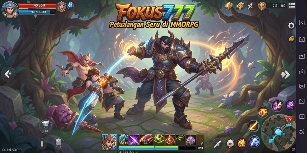 Gameplay seru dan penuh aksi dalam FOKUS777.
