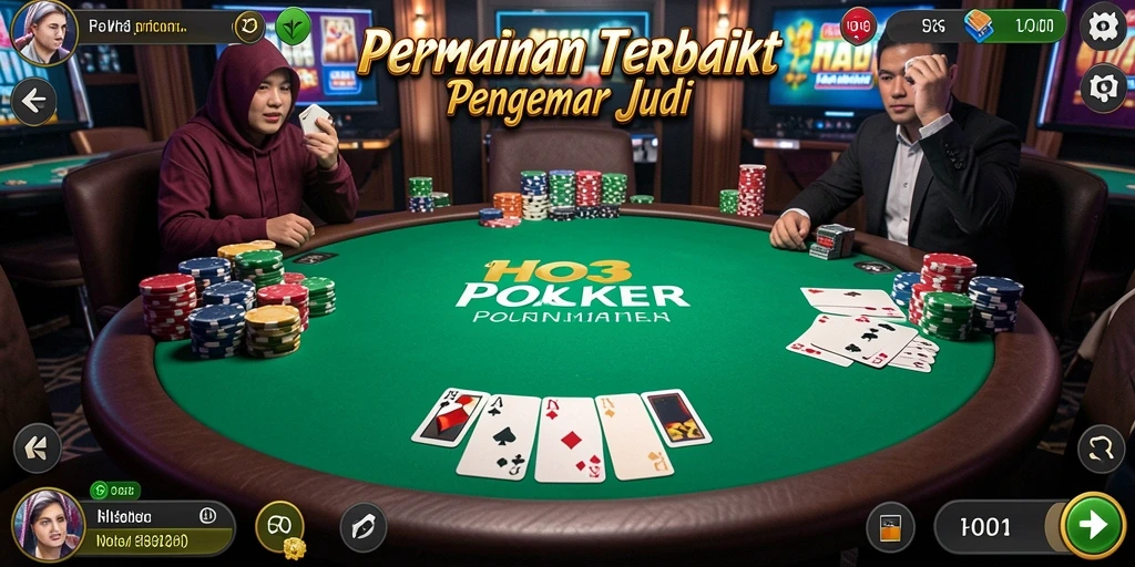 Tampilan gameplay Poker yang seru dan menantang dalam HO3.