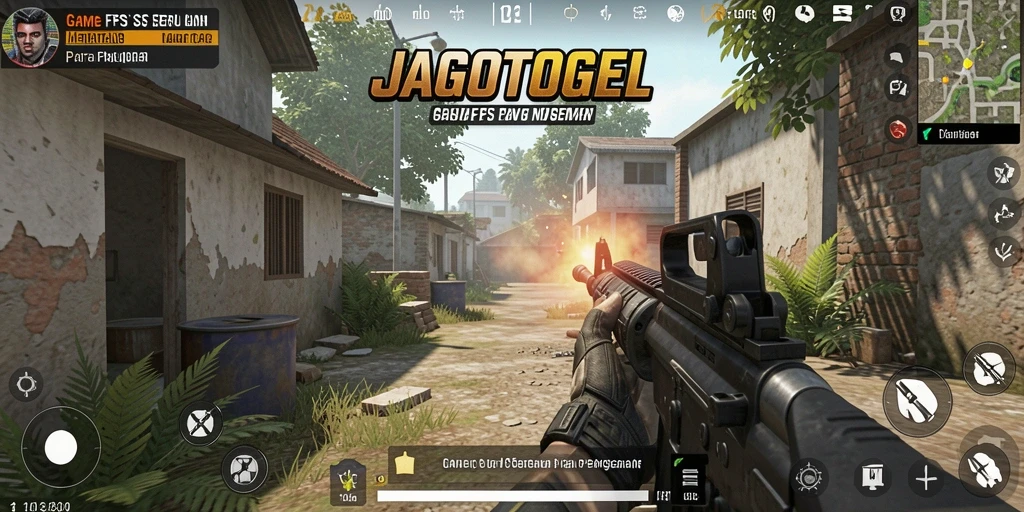 Tampilan gameplay mendebarkan dari JAGOTOGEL dengan aksi FPS yang intens.