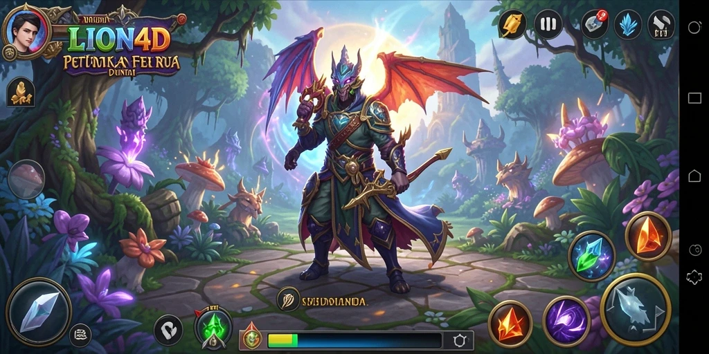 Screenshot gameplay LION4D menampilkan aksi petualangan yang mendebarkan.