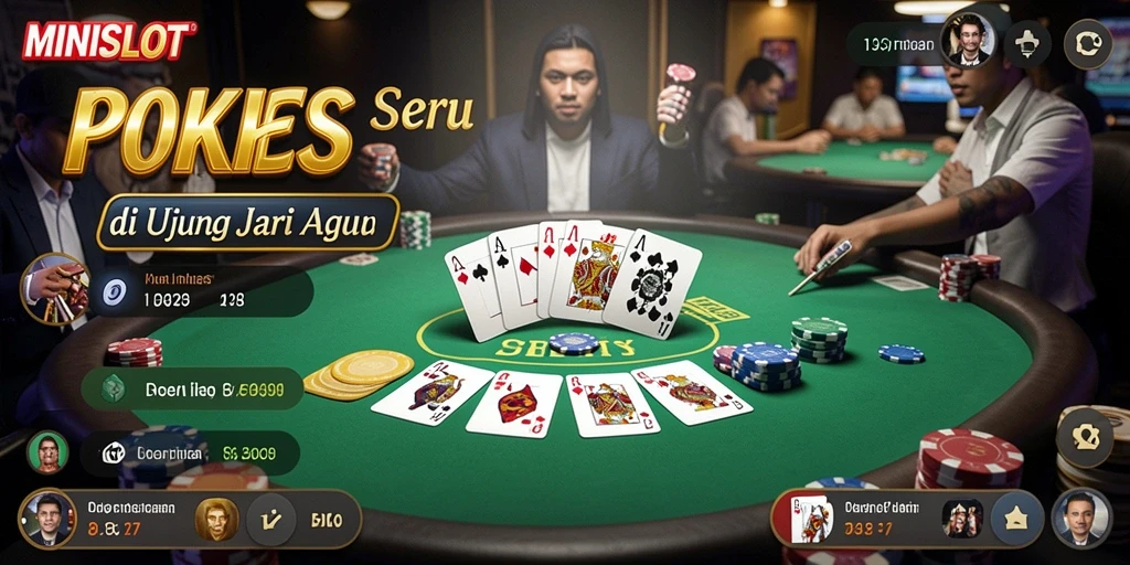 Tampilan gameplay poker yang seru dan menarik di MINISLOT.