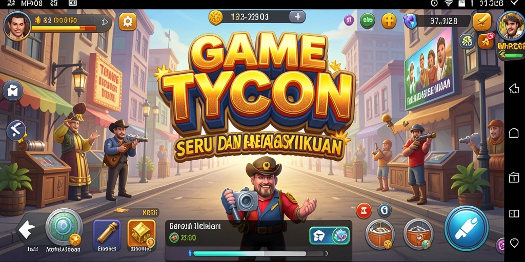 Screenshot utama MPO08 menampilkan gameplay Tycoon yang menarik.