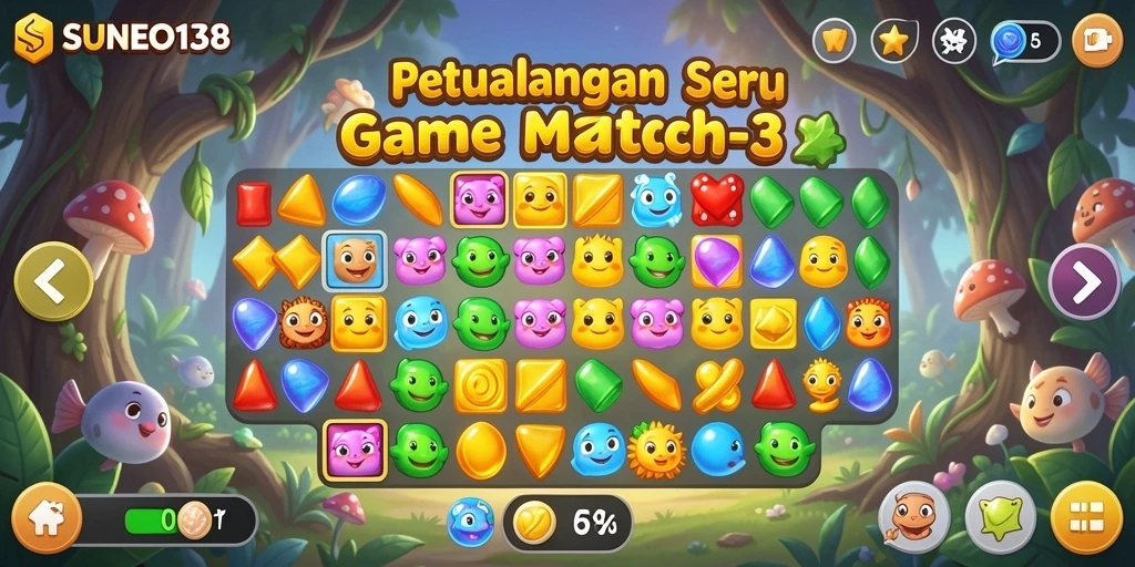 Tampilan gameplay SUNEO138 yang menarik dan penuh warna.