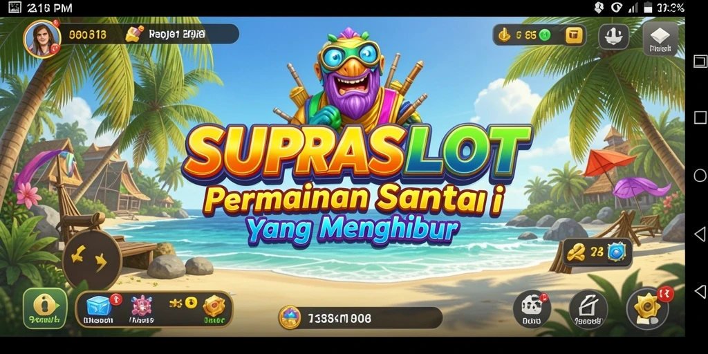 Tampilan gameplay seru dari SUPRASLOT yang menghibur.